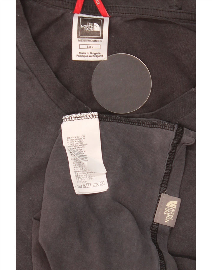 THE NORTH FACE Mens T-Shirt Top Large Grey Cotton