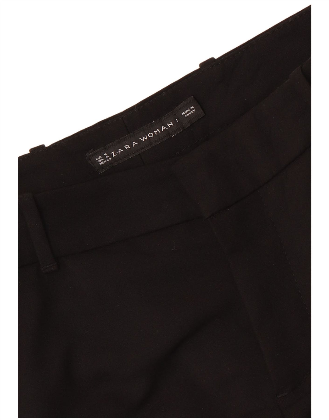 Zara Pantalon Chino Slim Femme Moyen W28 L28 Noir