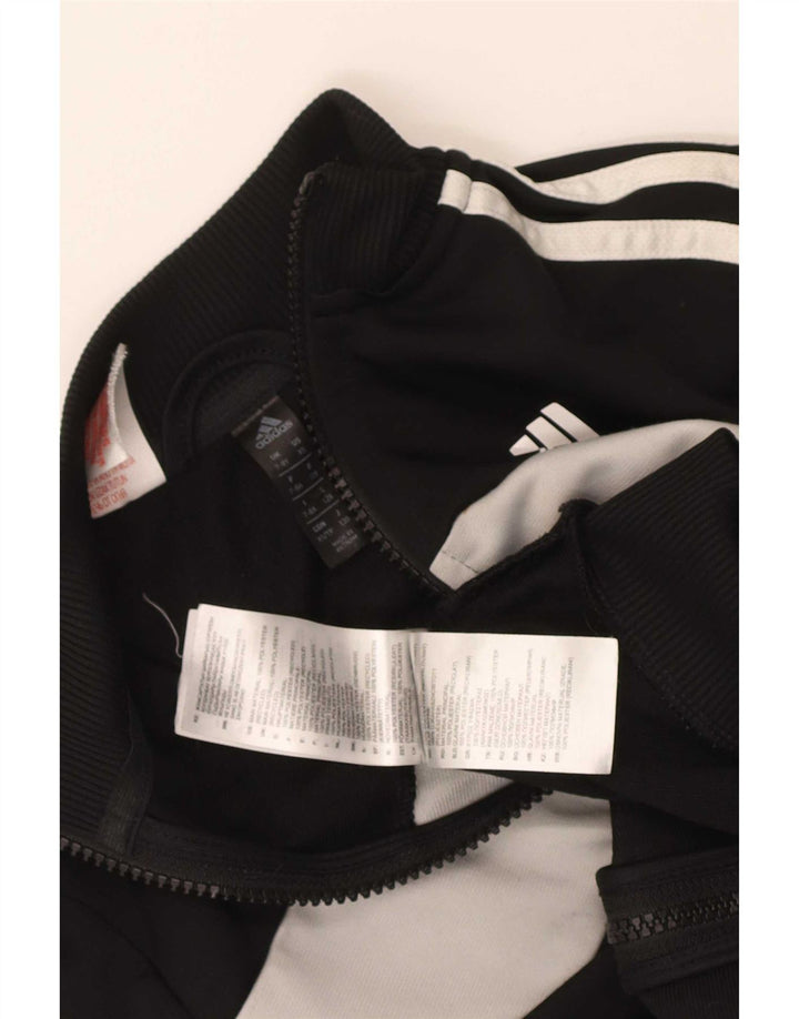 Jaqueta Adidas Meninos Treino Top 7-8 Anos Preto Colorblock Poliéster