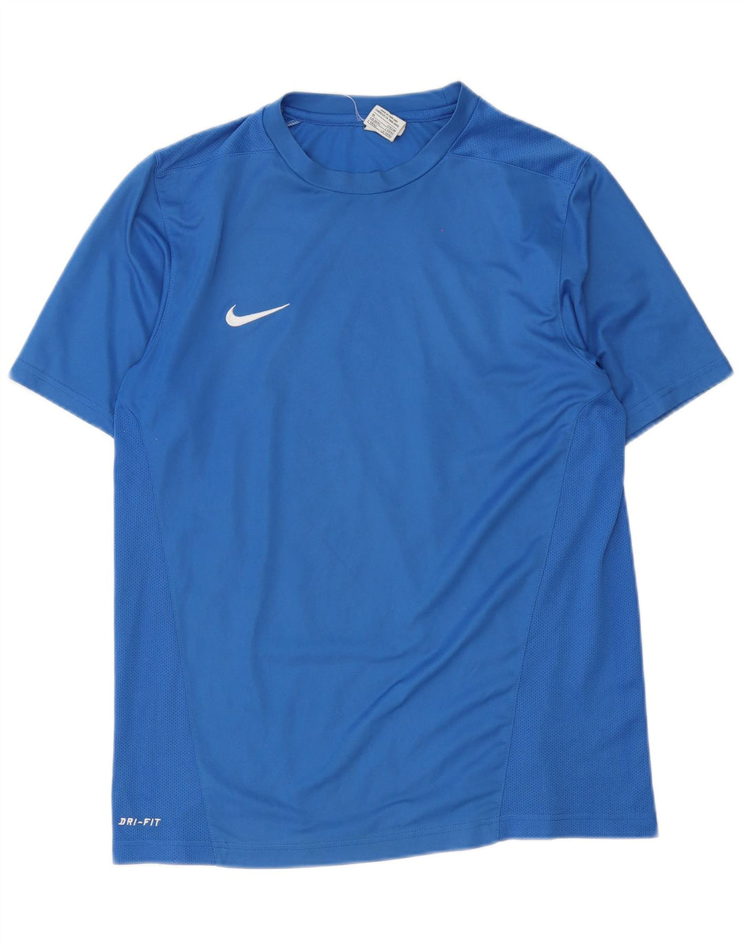 Nike Mens Dri Fit T-Shirt Top UK 39/41 Medium Blue