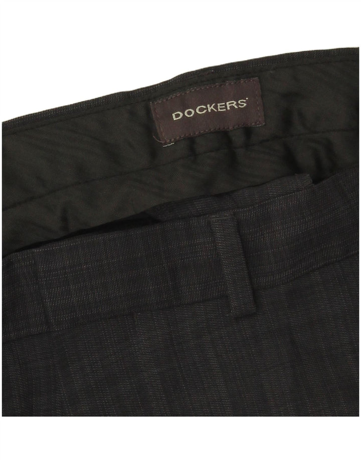 Dockers Mens Straight Chino Trousers W36 L29 Grey