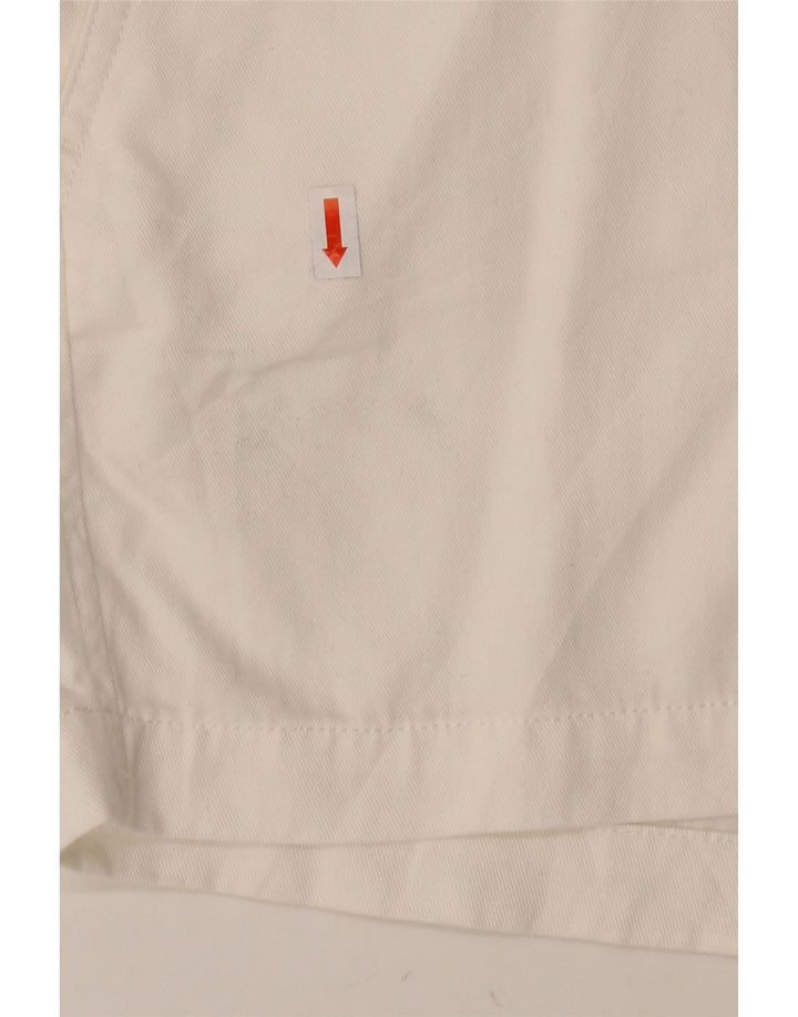 J. CREW Womens Chino Shorts US 6 Medium W32  Off White Cotton Vintage J. Crew and Second-Hand J. Crew from Messina Hembry 
