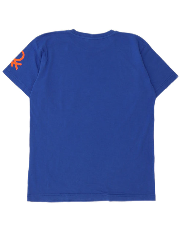 Benetton T-Shirt mit Disney-Grafik für Jungen, 11–12 Jahre, 2XL, blaue Baumwolle