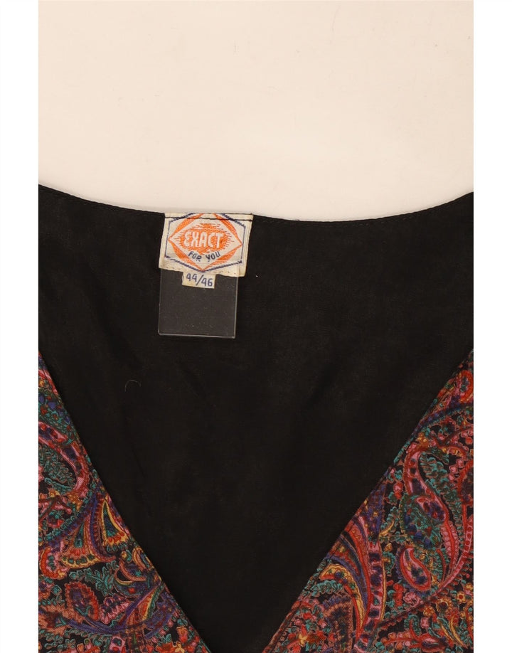 Vintage Womens Waistcoat IT 44/46 Medium Multicoloured Paisley