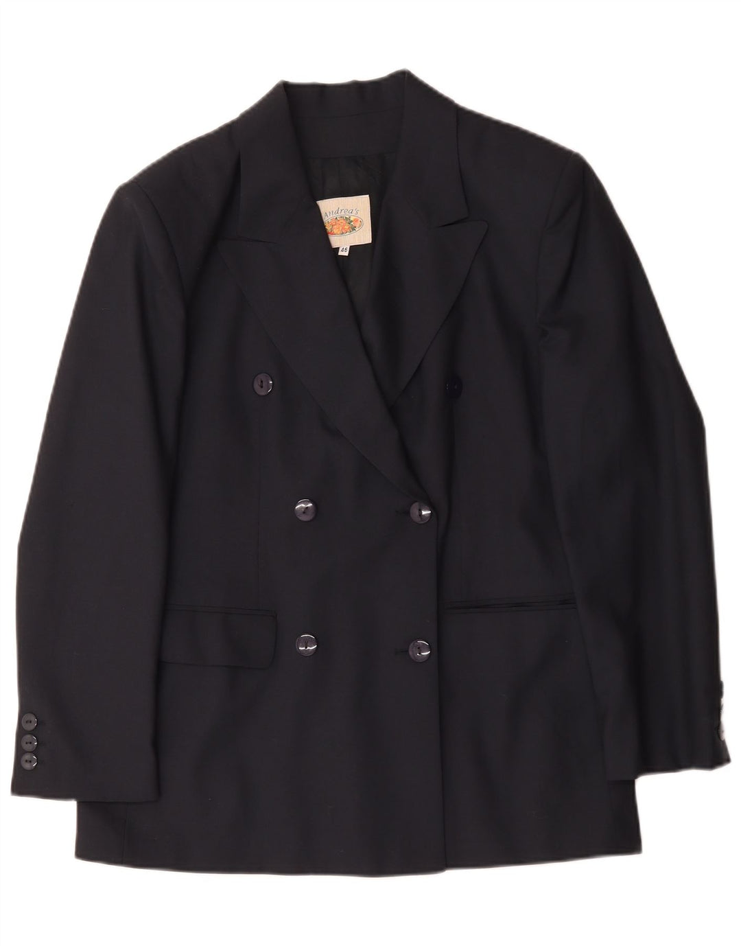 Giacca blazer doppiopetto da donna ANDREA'S IT 46 Large blu navy