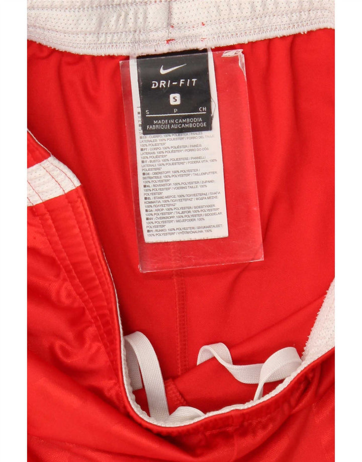 Nike Short de sport Dri Fit pour homme en polyester color block Taille S Rouge