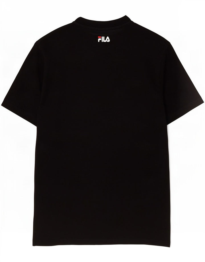 Fila Womens T-Shirt Top UK 10 Small Black