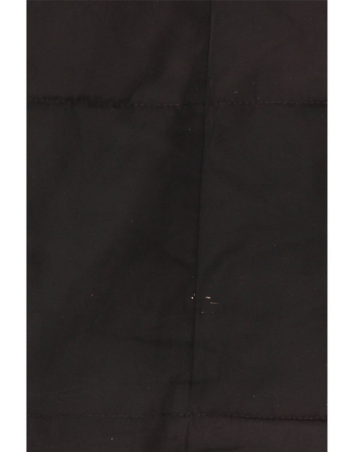 Cappotto imbottito con cappuccio da donna Laura Ashley UK 12 medio poliestere nero