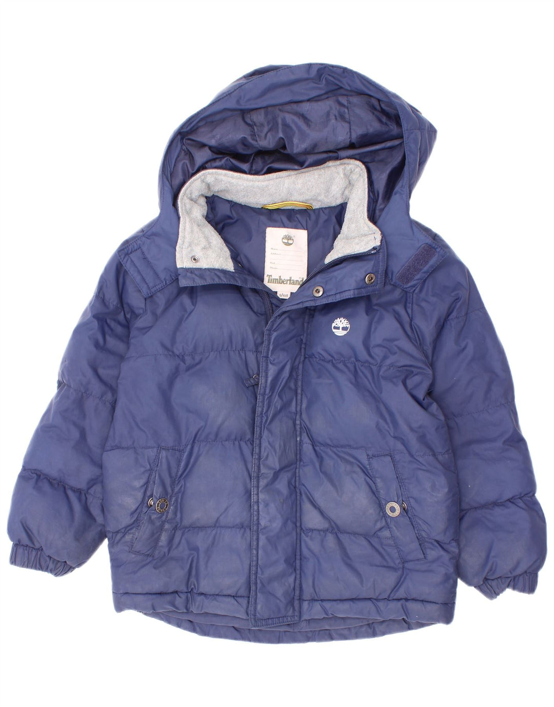 Timberland Boys, polstret hættejakke 4-5 år marineblå polyester