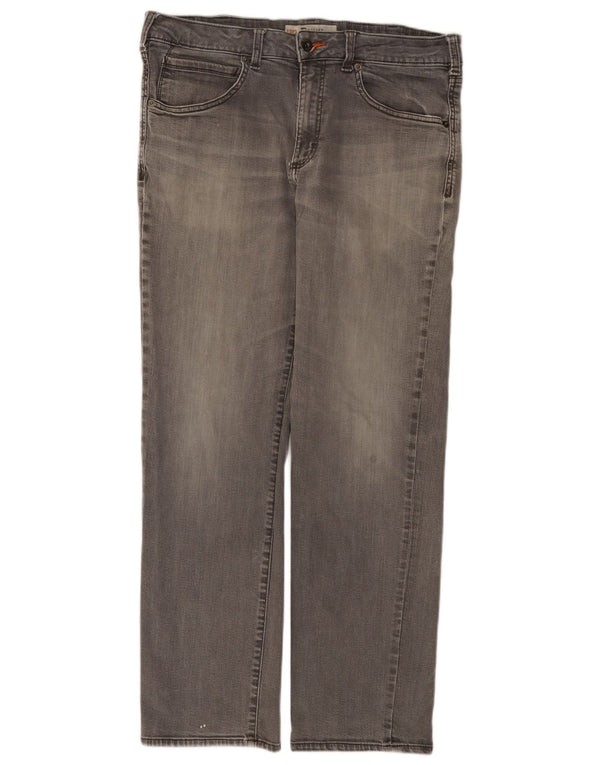 Lee Mens Modern Series Straight Jeans W36 L32 Grå Bomuld