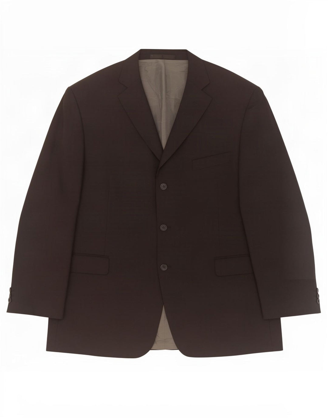 Marks & Spencer Mens 3 Button Blazer Jacket UK 48 2XL Black Polyester