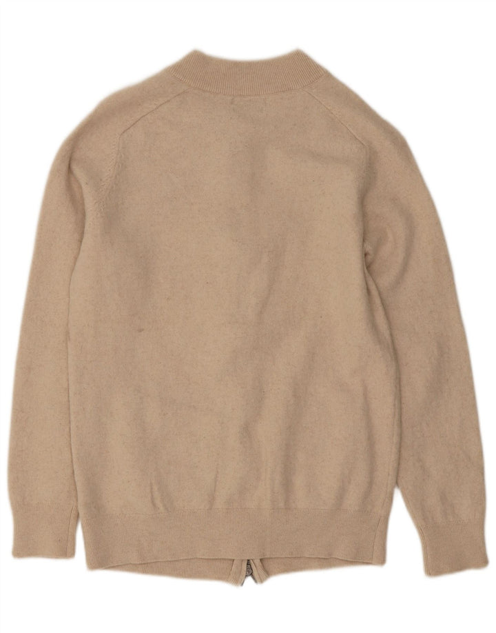 Massimo Dutti Cardigan pour femme en laine beige moyen UK 12