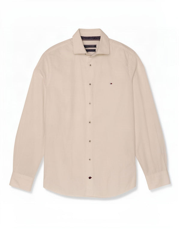 Tommy Hilfiger Camisa Slim Fit para hombre Talla 39 15 1/2 Algodón blanco mediano