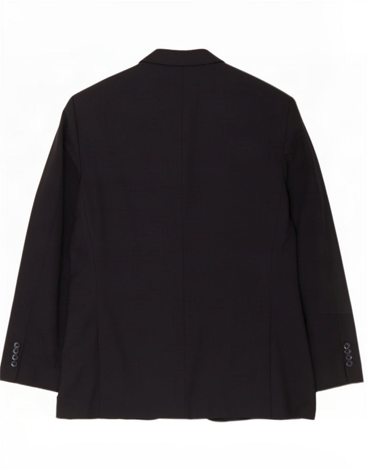 Marks & Spencer Veste blazer à 2 boutons pour homme UK 44 XL Laine noire