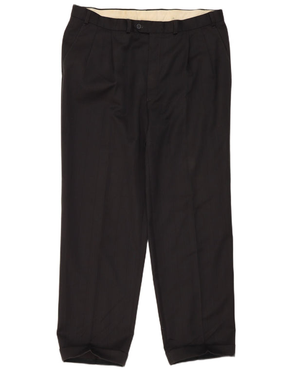 Marks & Spencer Pantalon de costume pour homme W38 L31 Noir Polyester