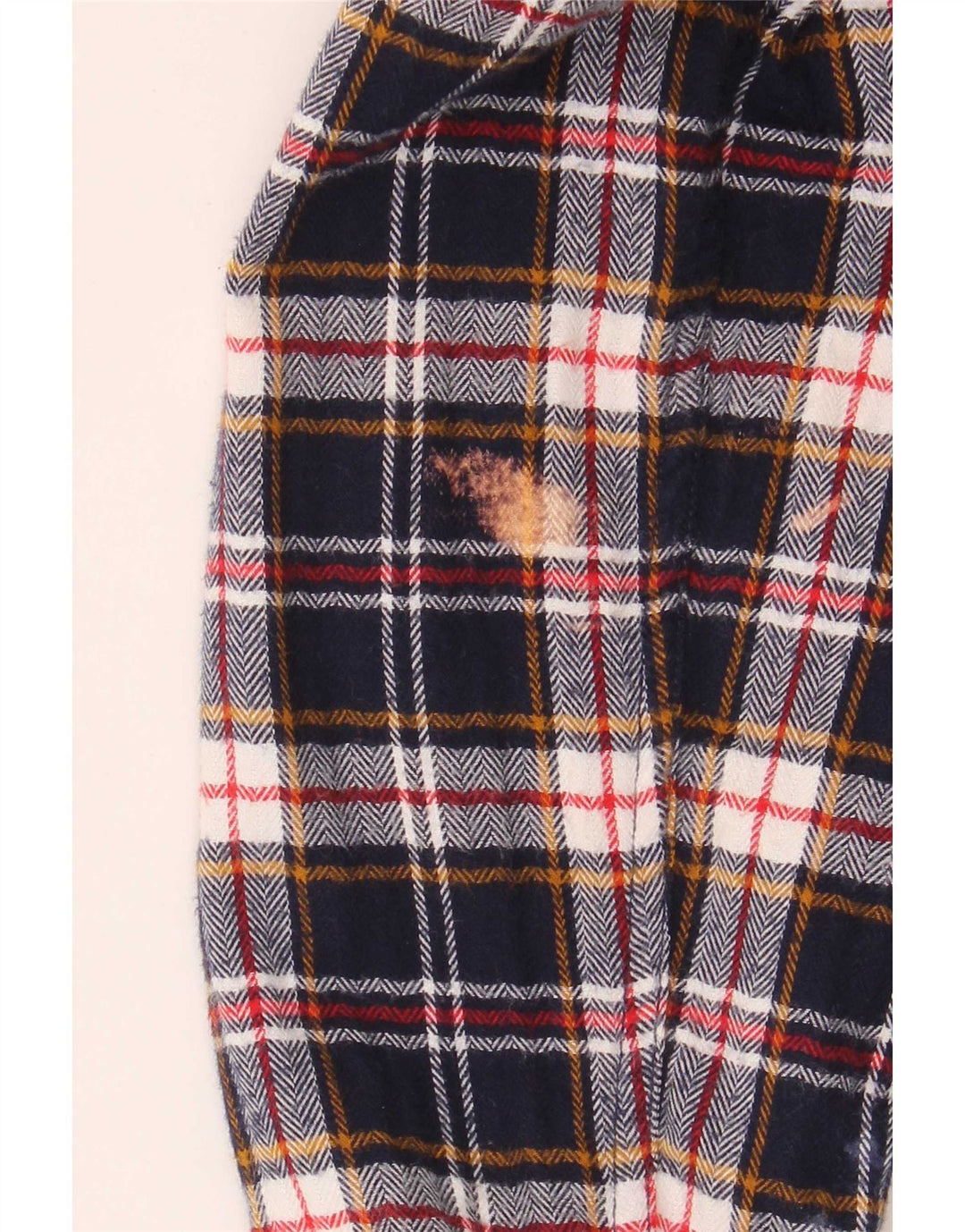 Superdry Mens Regular Fit Flannel Shirt XL Navy Blue Check Cotton