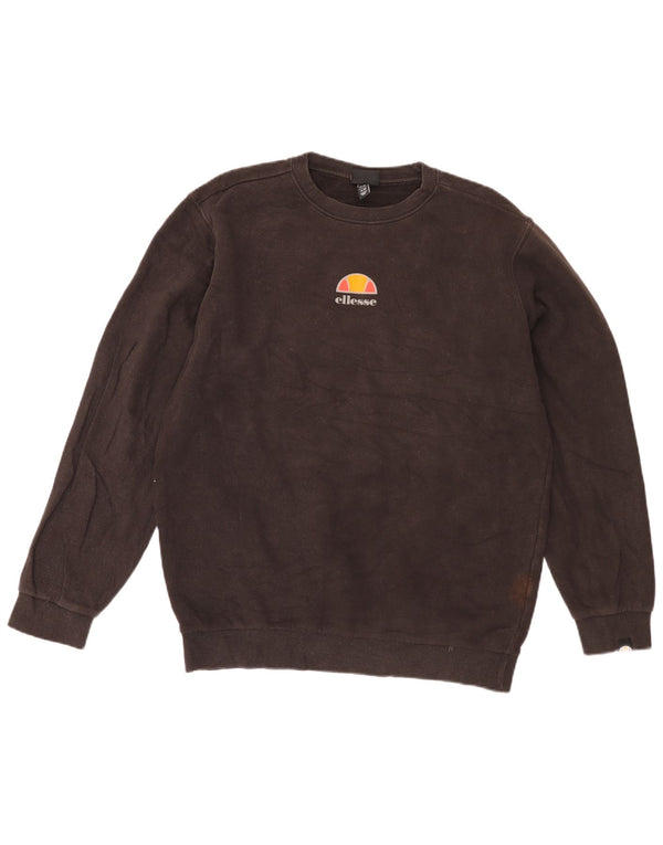 Ellesse Herre Sweatshirt Jumper Medium Brun Bomuld