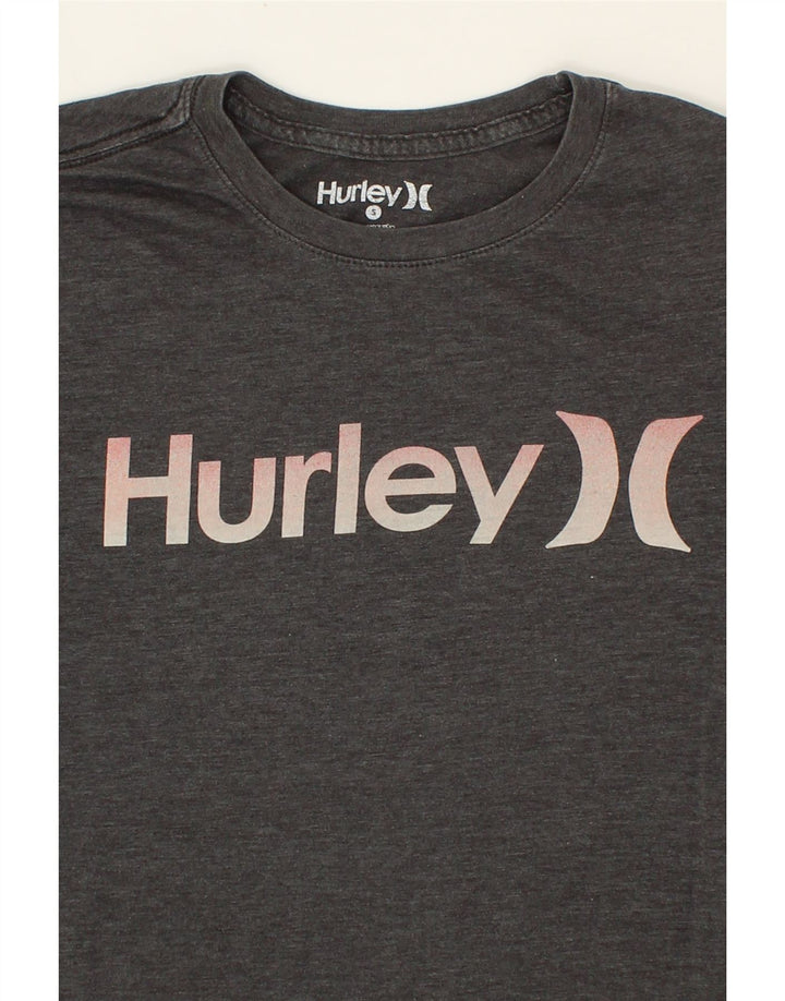 HURLEY Mens Graphic T-Shirt Top Small Grey Cotton Vintage Hurley and Second-Hand Hurley from Messina Hembry 