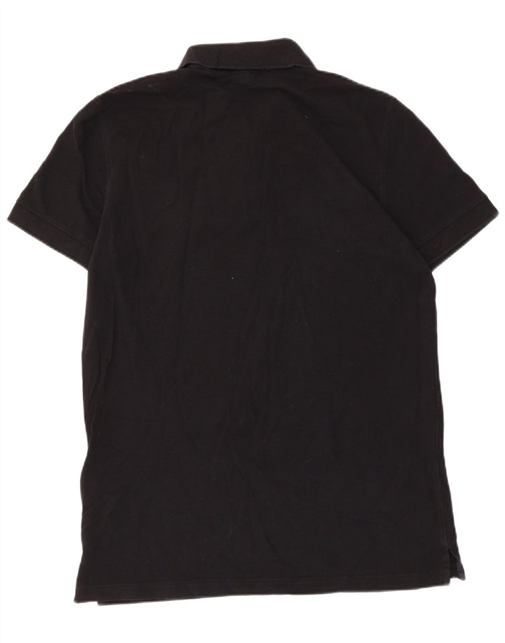 Hugo Boss Mens Polo Shirt Large Black Cotton
