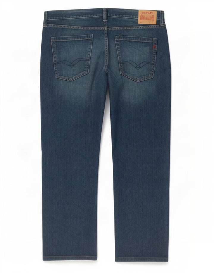 Jeans dritti da uomo Replay W38 L29 Blu