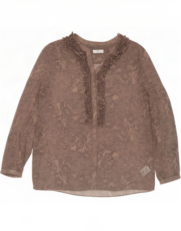 Day Birger et Mikkelsen Womens Blouse Top EU 42 Large Brown Paisley