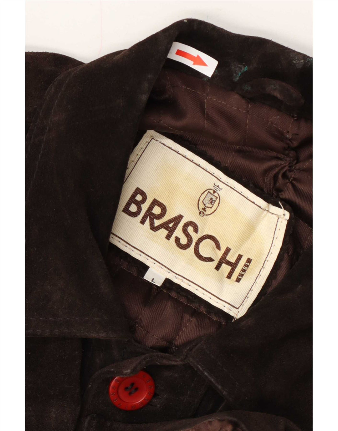 Braschi Herre Ruskindsjakke UK 40 Stor Brun