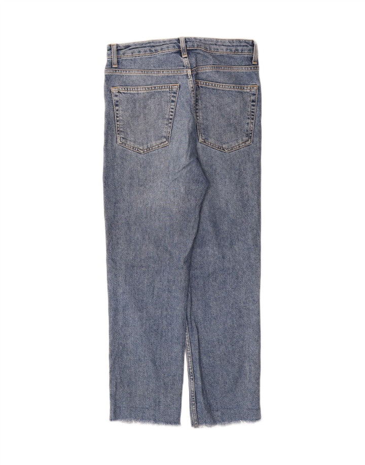 Topshop Womens Cropped Jeans W28 L25 Blue Cotton