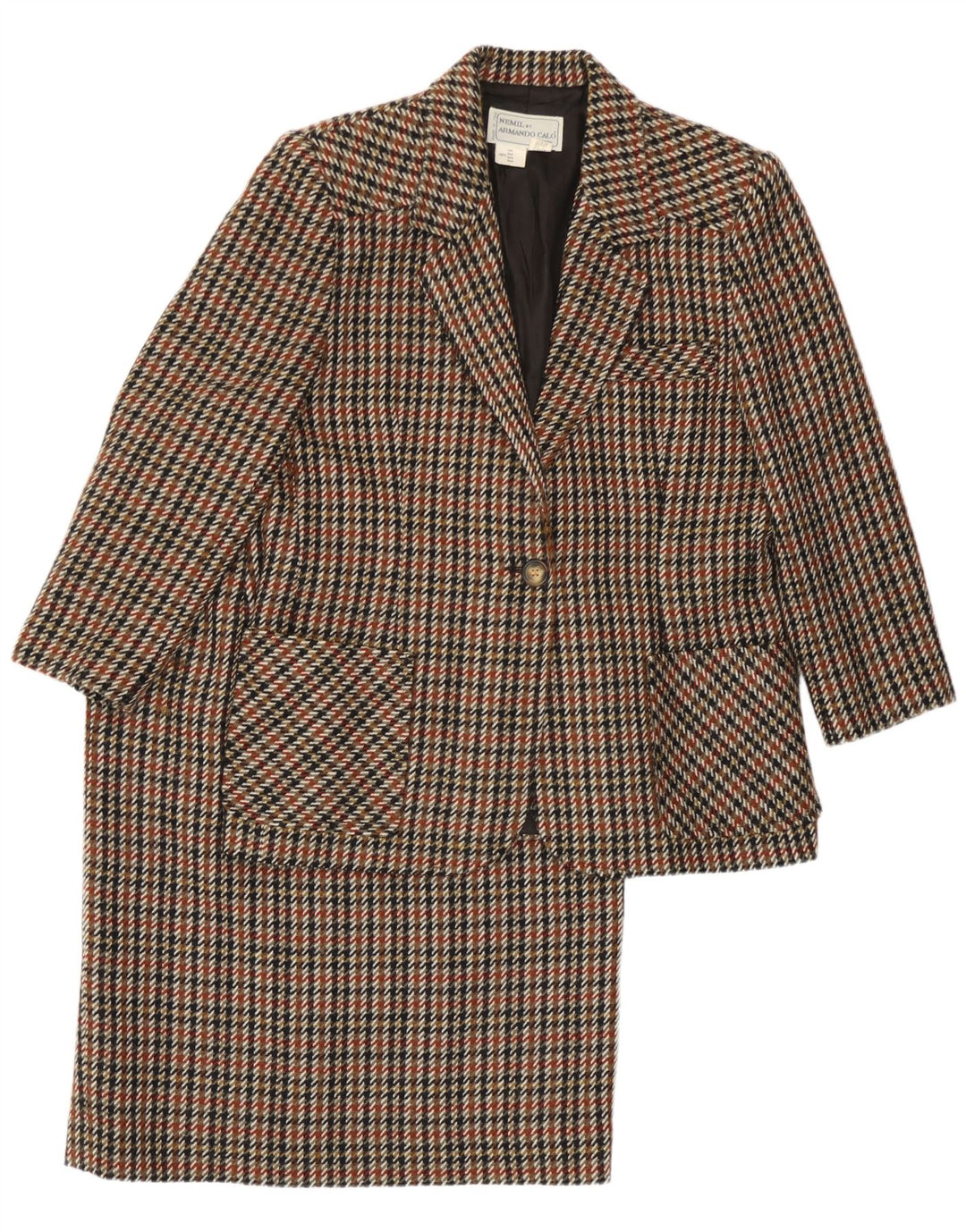 Armando Calo Womens 2 Piece Skirt Set UK 14 Medium W30 Multicoloured