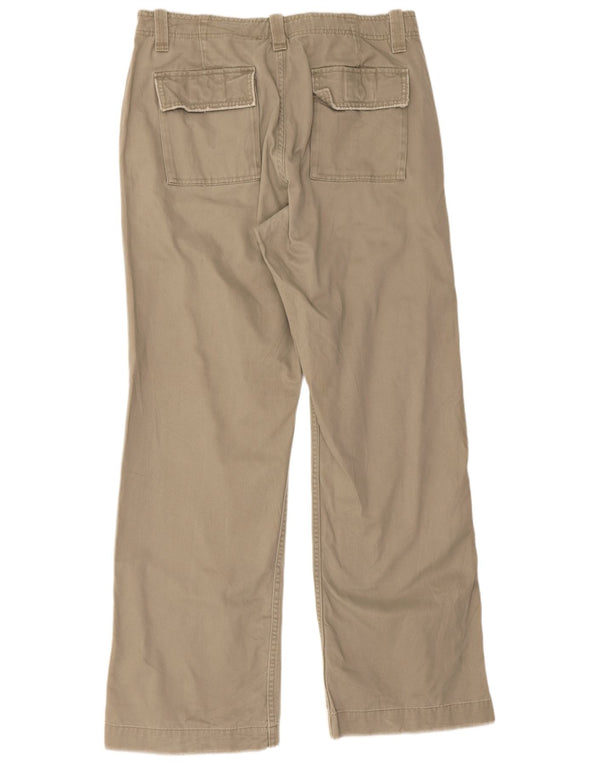 Gap Mens Bootcut Chino Trousers W33 L32 Khaki Cotton