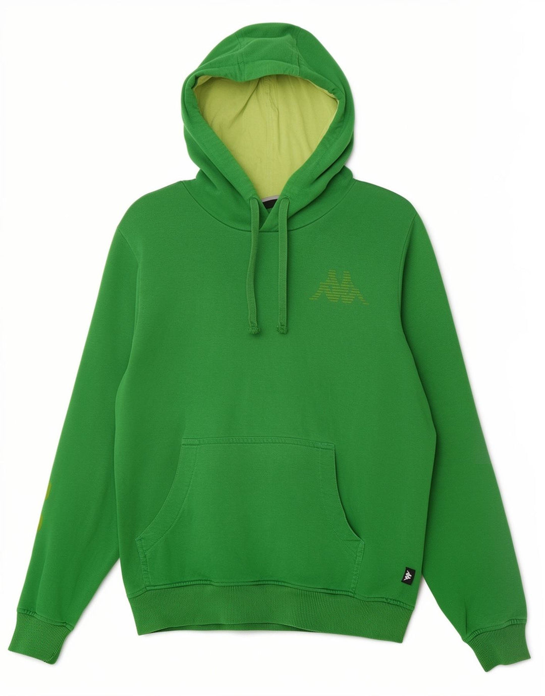 Kappa Mens Graphic Hoodie Jumper Medium Green Cotton