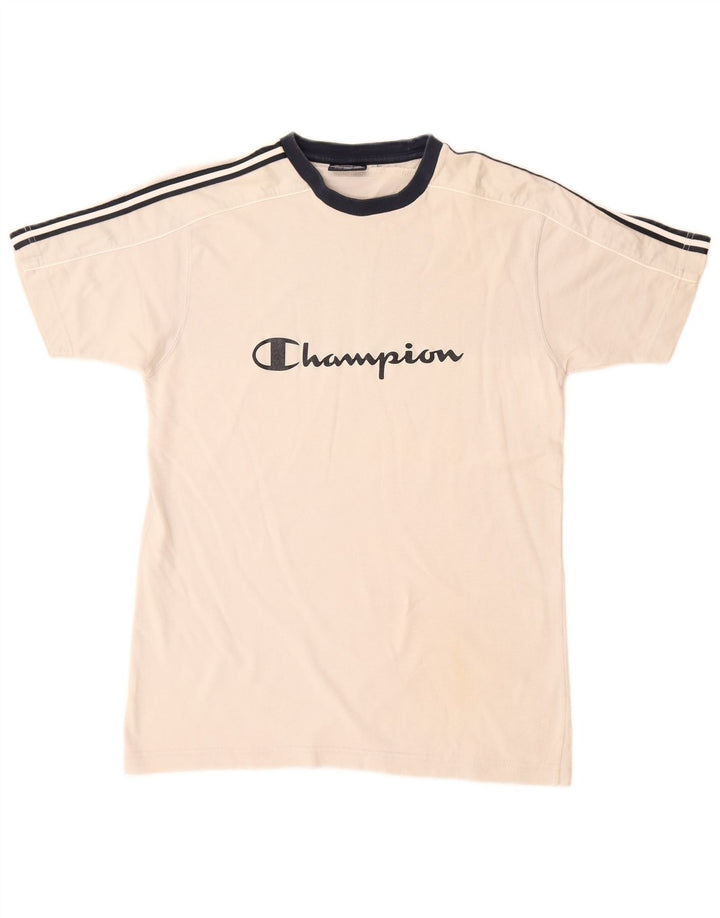 Champion Mens Graphic T-Shirt Top Small Grey Cotton