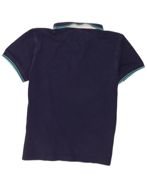 Tommy Hilfiger Herre poloshirt Stor marineblå stribet bomuld
