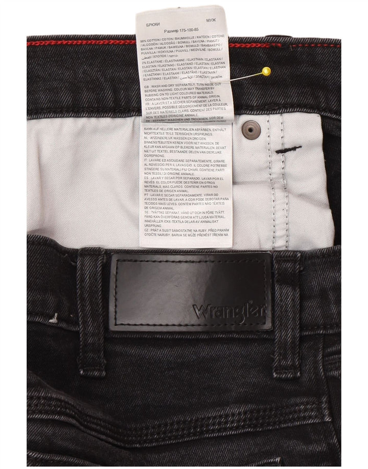 Jeans dritti da uomo Wrangler W34 L32 cotone grigio