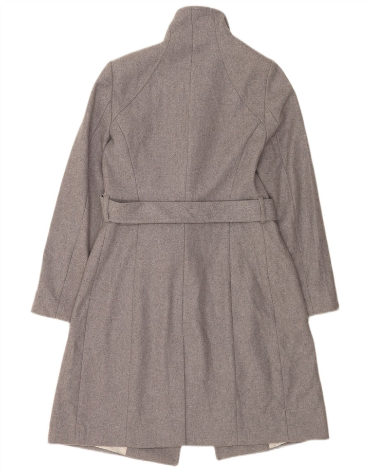 Ted Baker Damenmantel, Größe 2, kleine graue Wolle