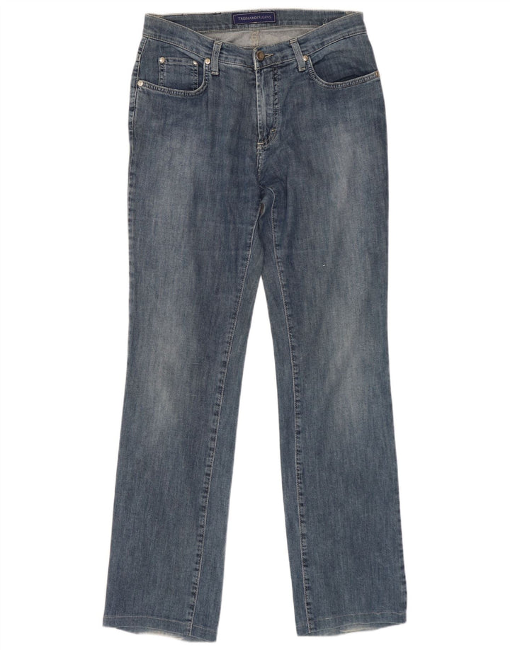 TRUSSARDI Womens Straight Jeans W26 L30 Blue Cotton