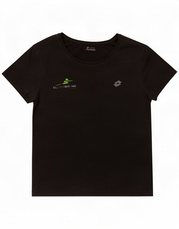 Lotto Womens Life's Grafisk T-Shirt Top UK 14 Medium Sort