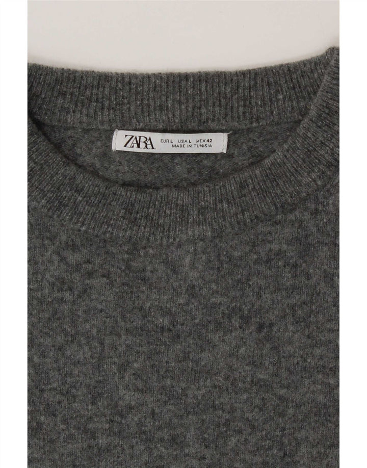 Zara Mens Jumper Sweater Large Grey