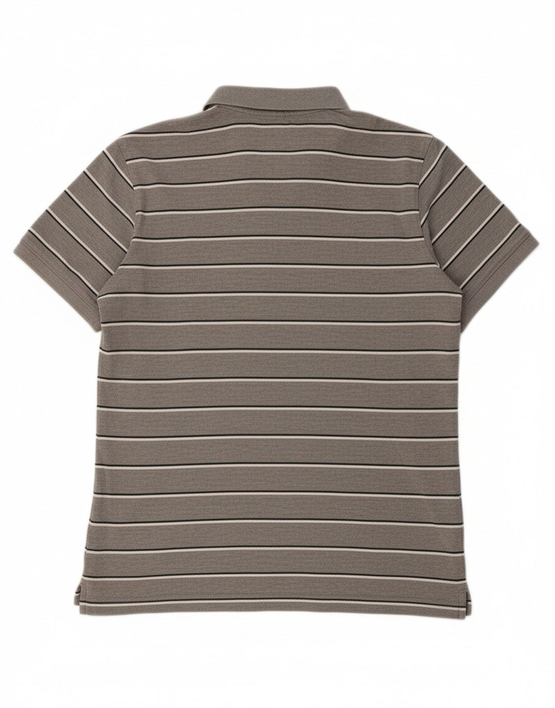 CARRERA Mens Polo Shirt XL Grey Striped Cotton Vintage Carrera and Second-Hand Carrera from Messina Hembry 