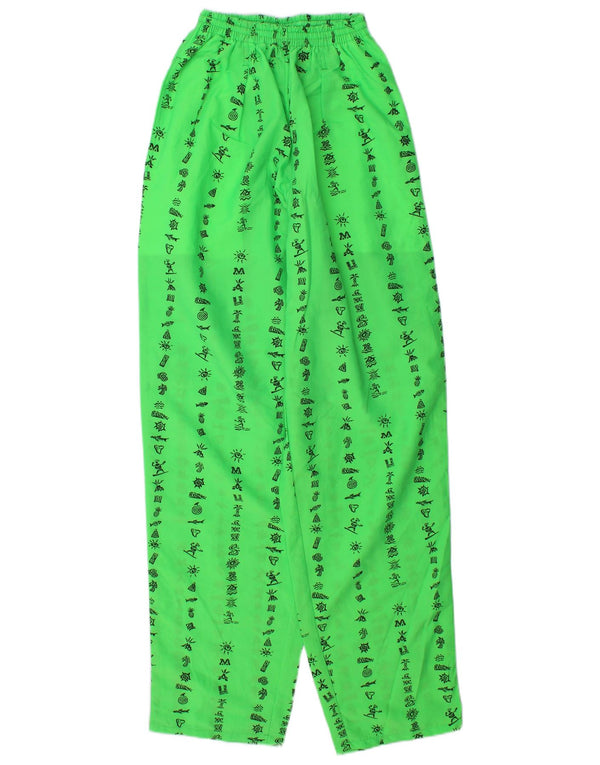 Maui and Sons Herre grafiske bukser Medium W30 L33 Grøn Hawaiian