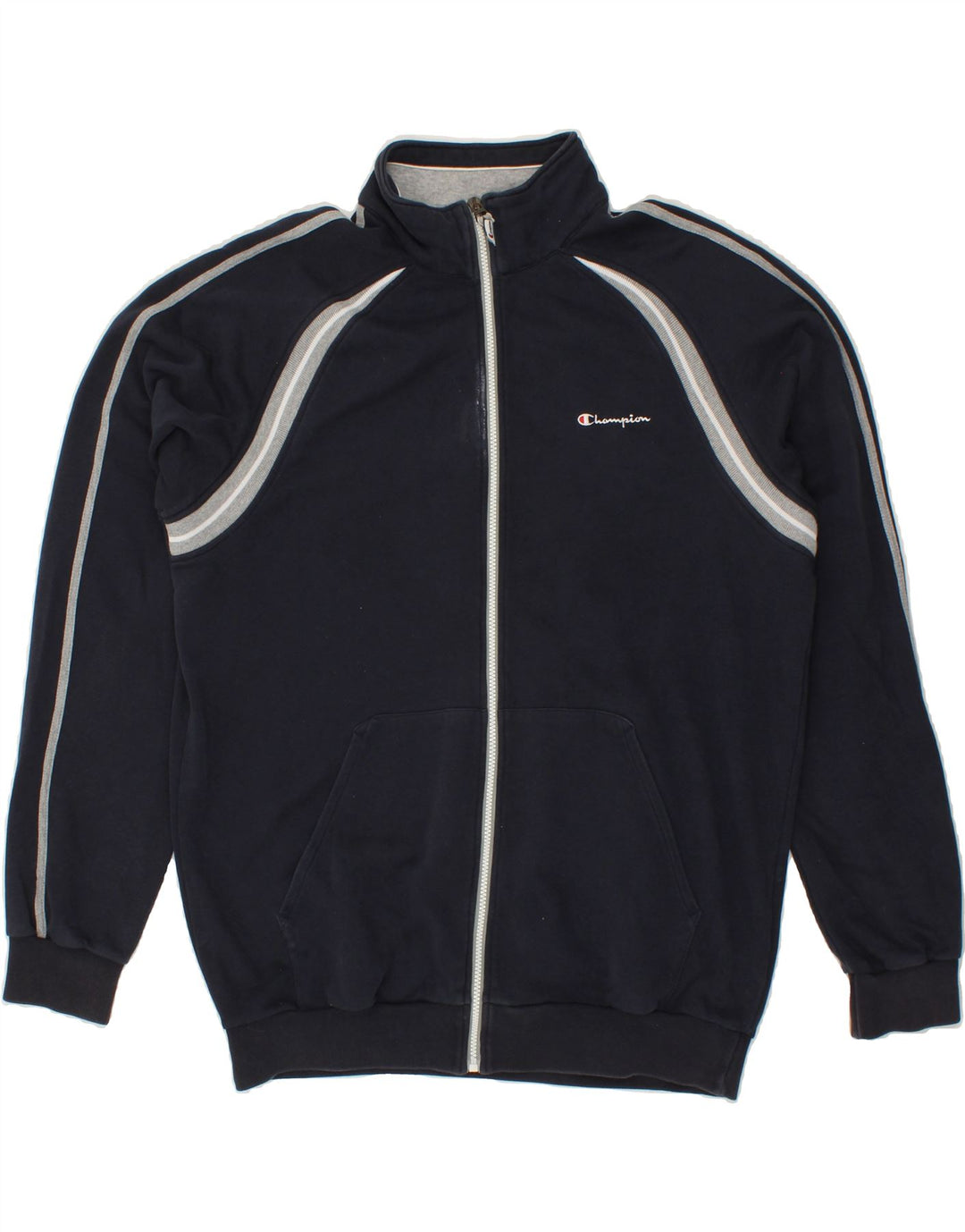 CHAMPION Mens Tracksuit Top Jacket 3XL Navy Blue Cotton