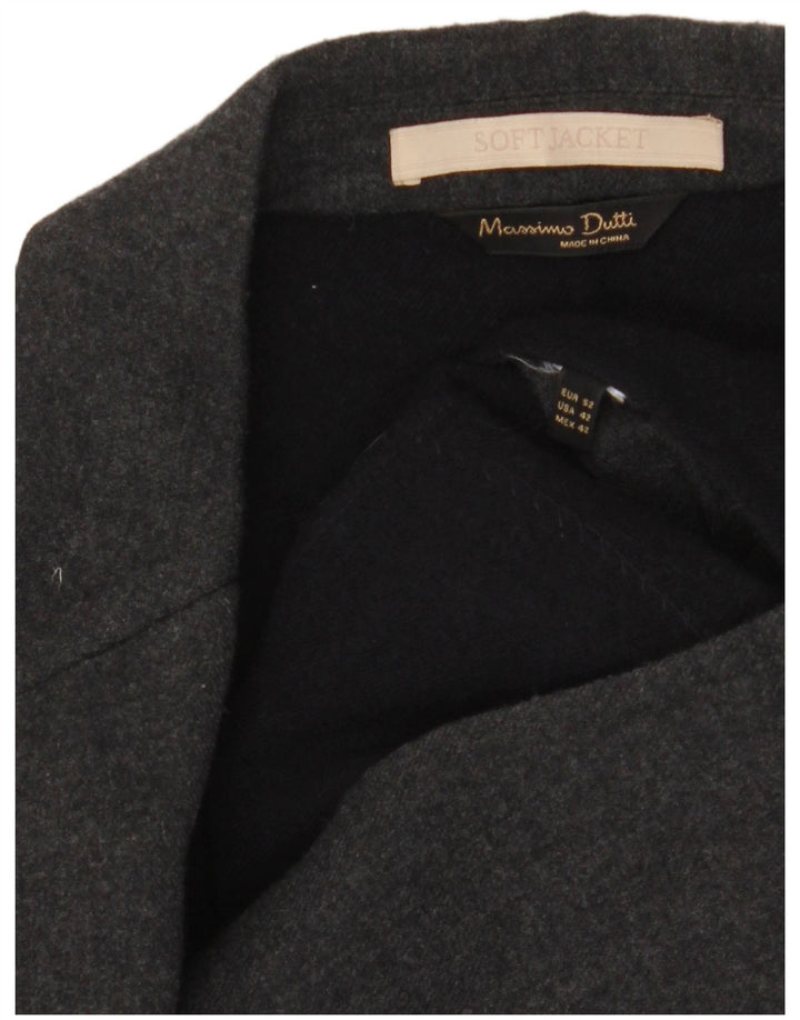 Massimo Dutti Herre 2-knaps blazerjakke EU 52 Stor Grå