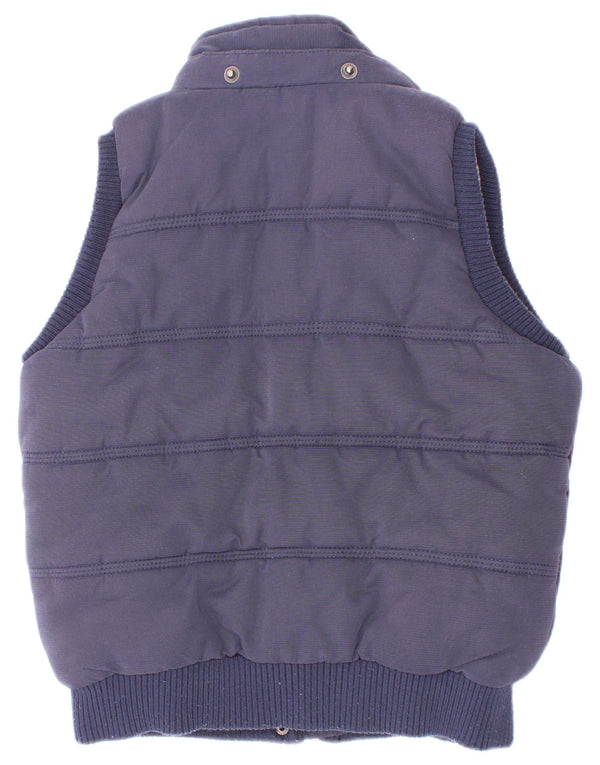 Fat Face Girls Gilet Gilet 6-7 Years Navy Blue Nylon