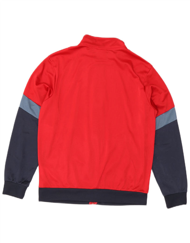 Мужской спортивный костюм DIADORA, верхняя куртка, средний красный, полиэстер с цветными блоками
