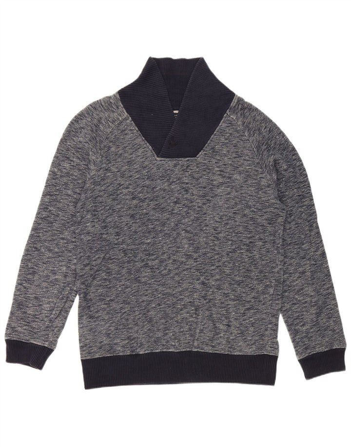 Zara Sweatshirt til mænd, stor marineblå flækket