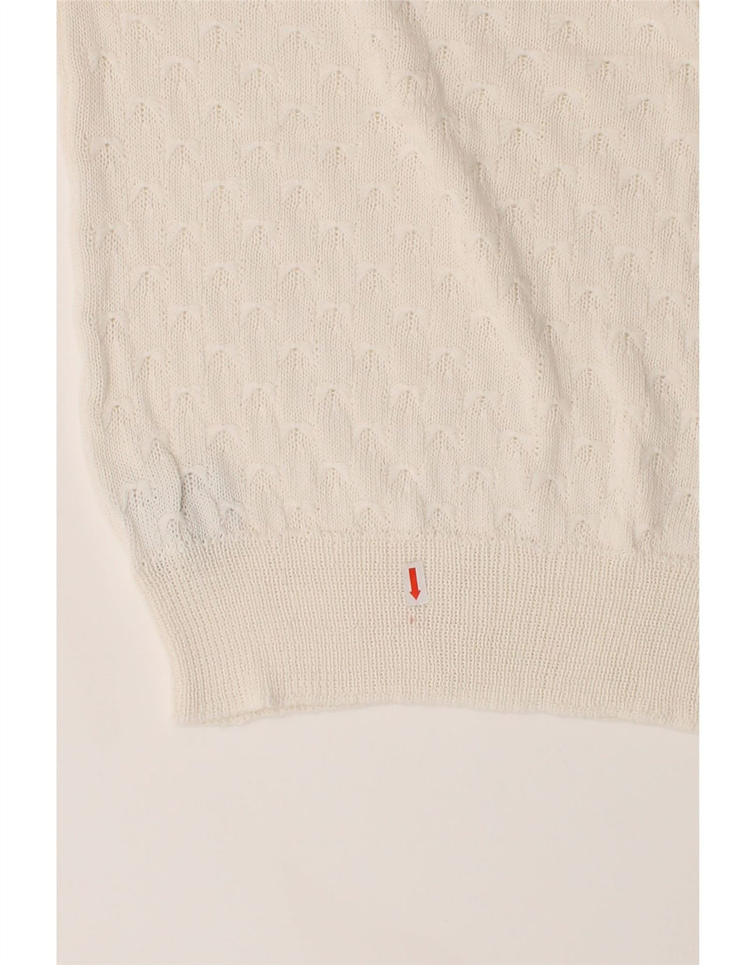PEPALOVES Womens Oversized V-Neck Jumper Sweater UK 10 Small White Vintage Pepaloves and Second-Hand Pepaloves from Messina Hembry 