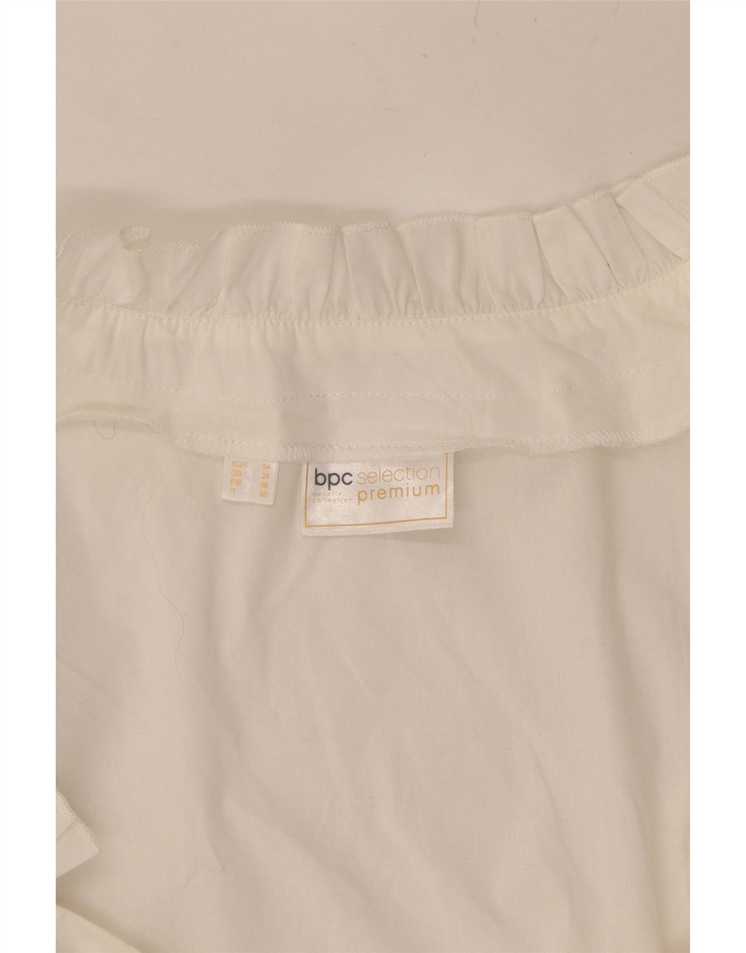 BPC SELECTION Womens Short Sleeve Crop Top UK 28 6XL White Cotton Vintage Bpc Selection and Second-Hand Bpc Selection from Messina Hembry 