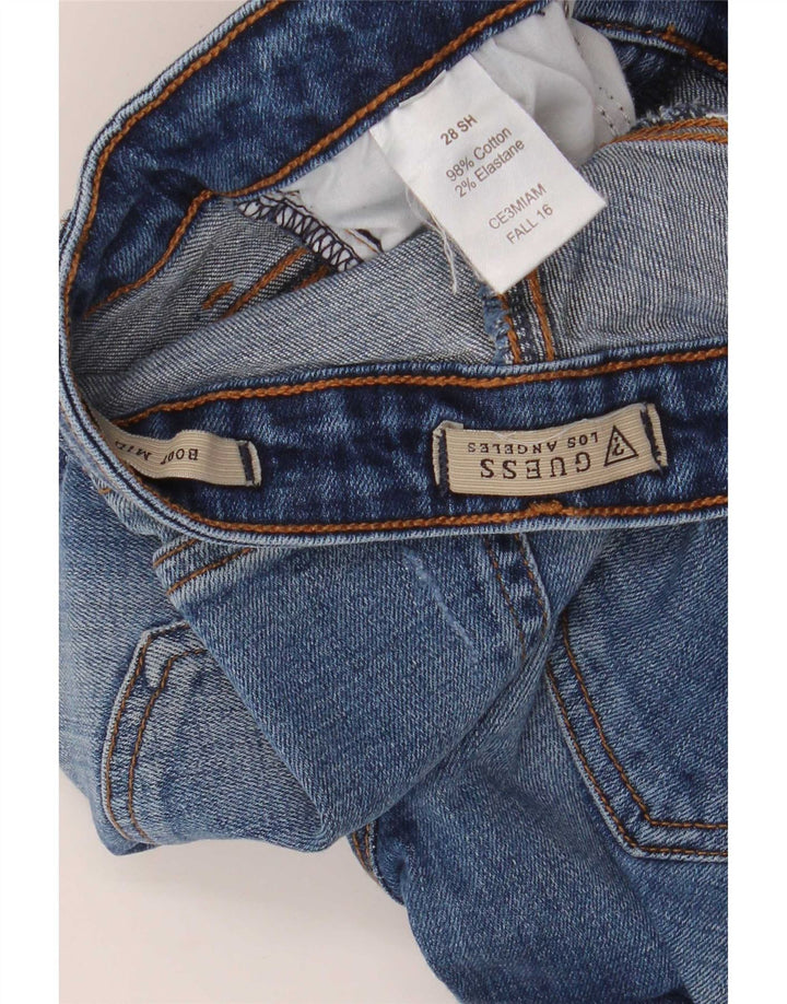 Guess Womens Mid Rise Bootcut Jeans W28 L29 Blue Cotton