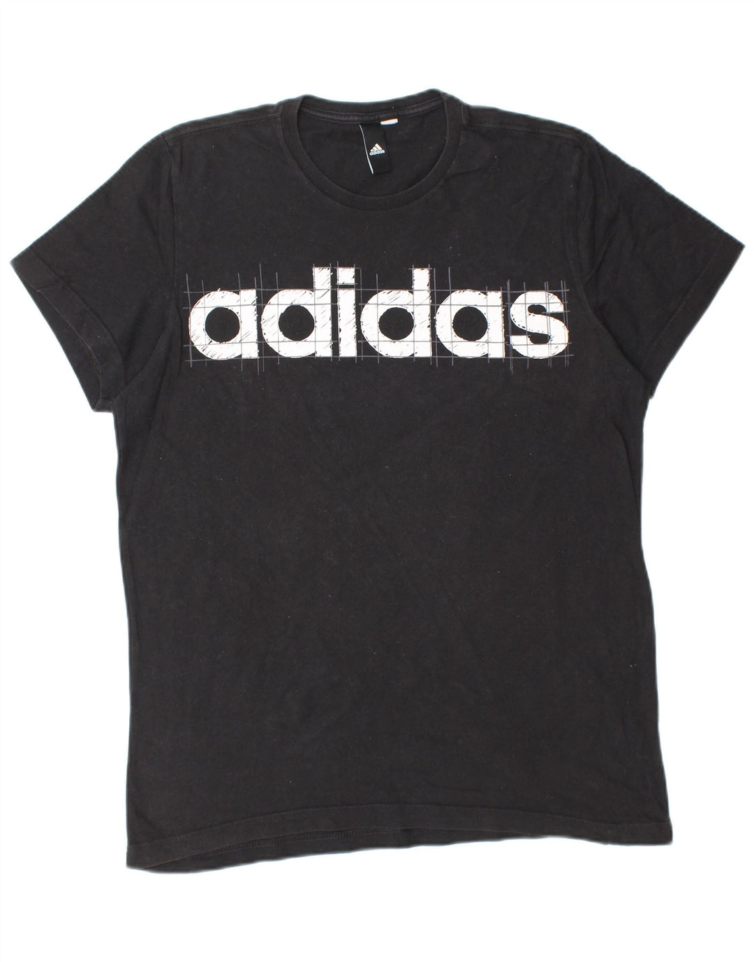 ADIDAS Mens Graphic T-Shirt Top Large Black