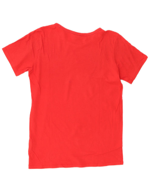 Champion Boys Grafisk T-Shirt Top 13-14 år XL Rød Bomuld
