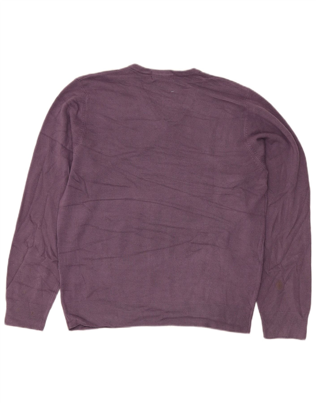 MARKS & SPENCER Maglione da uomo con scollo a V blu Harbour viola medio